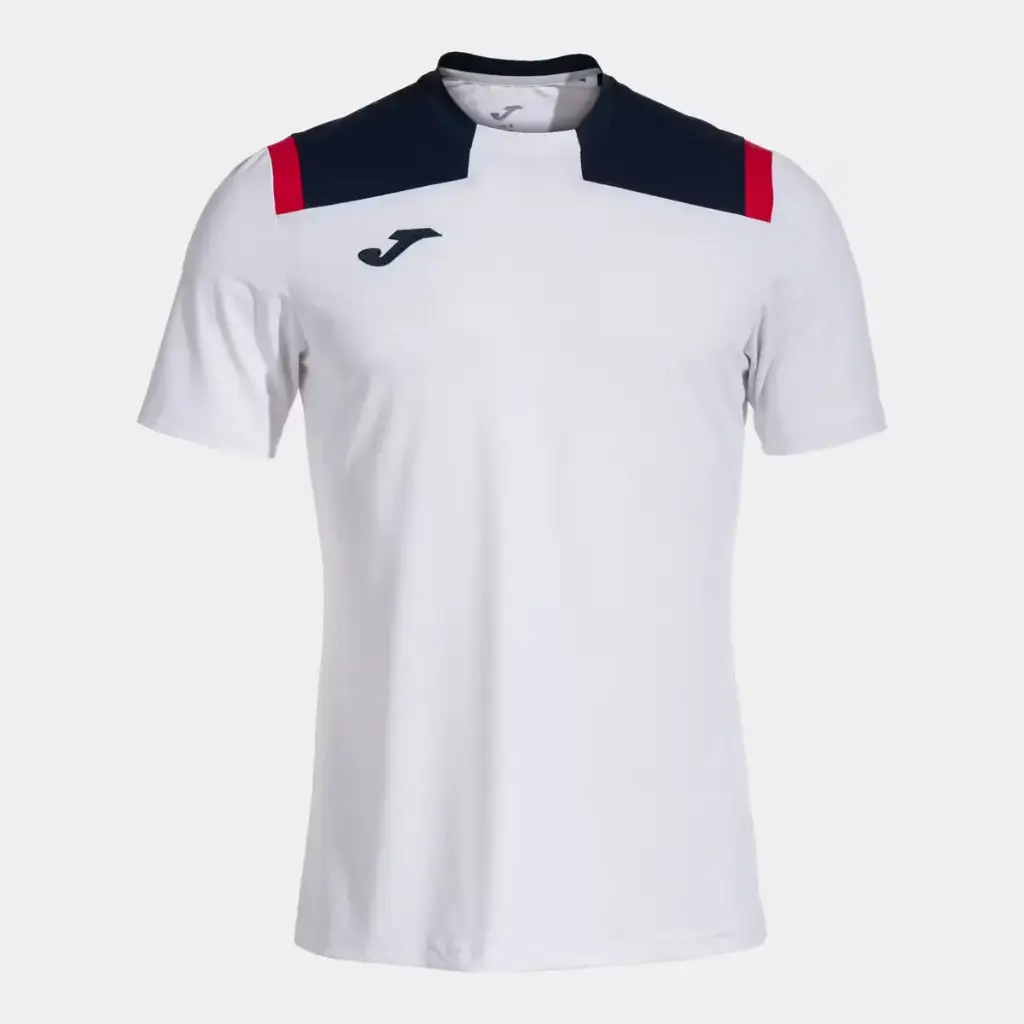 Shirt S/S man Toledo White Navy Blue