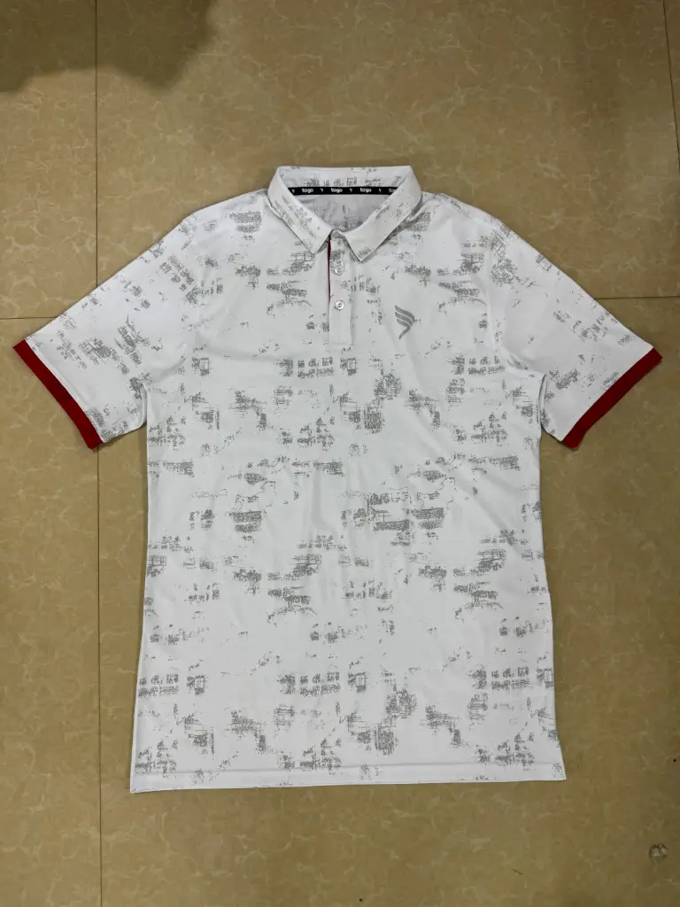 T5-6230 Tago Alpha Polo Shirt Whte/R